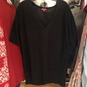 Merona XXL Short Sleeve Sweater Black